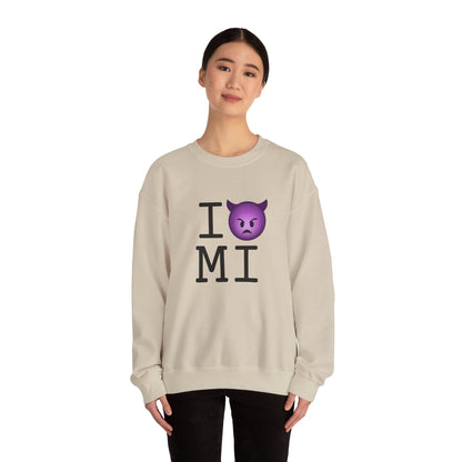 "I'm an Angry Devil about Michigan" Sweatshirt