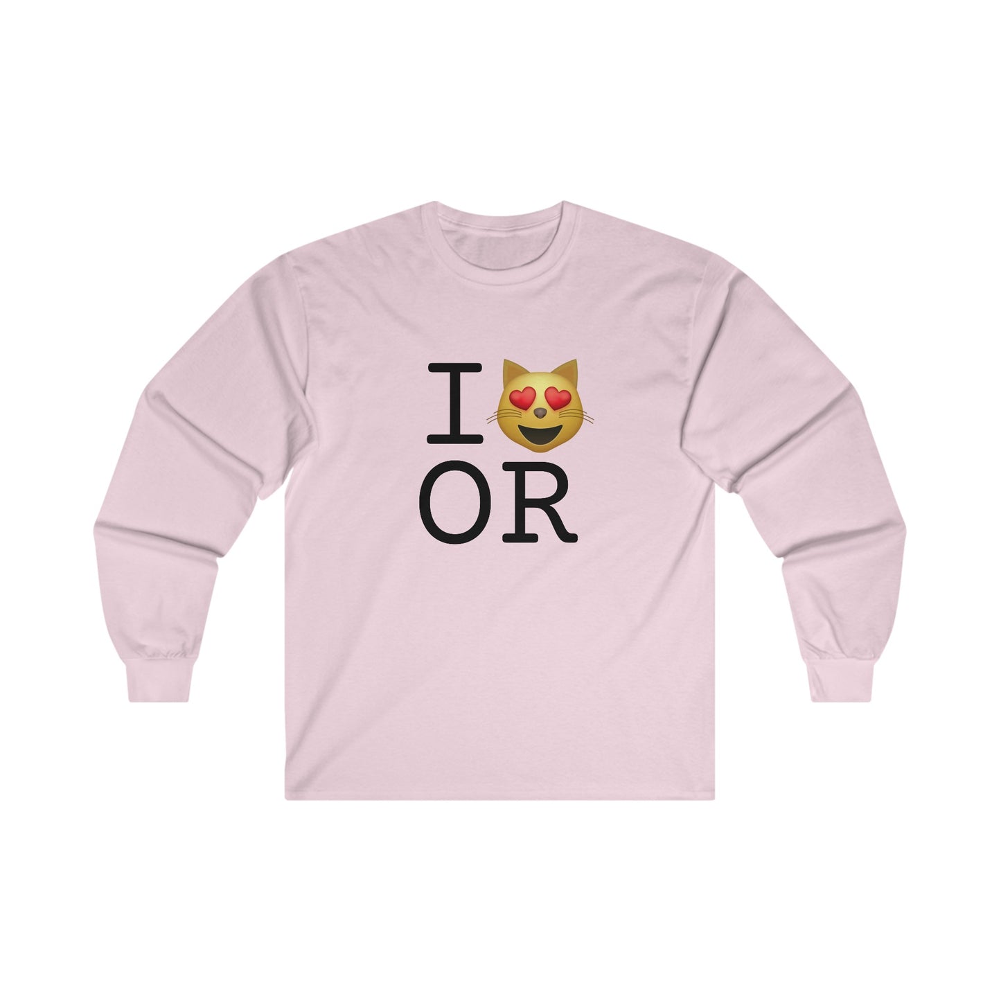 "I'm a Cat that Loves Oregon" Long Sleeve Shirt