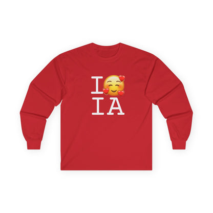 "I Adore Iowa" Long Sleeve Shirt