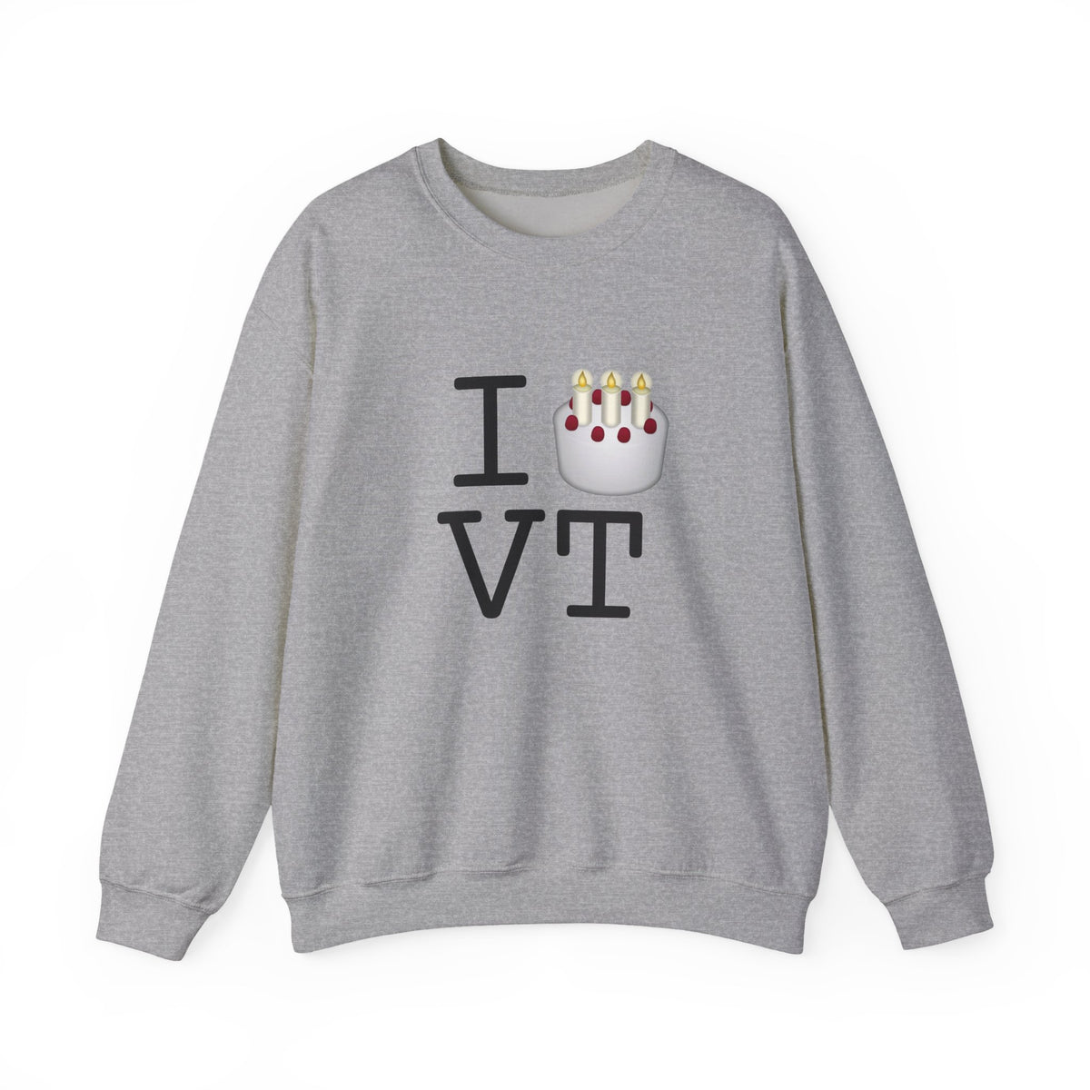 "I Birthday Cake Vermont" Sweatshirt