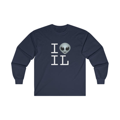 "I Feel Alien in Illinois" Long Sleeve Shirt