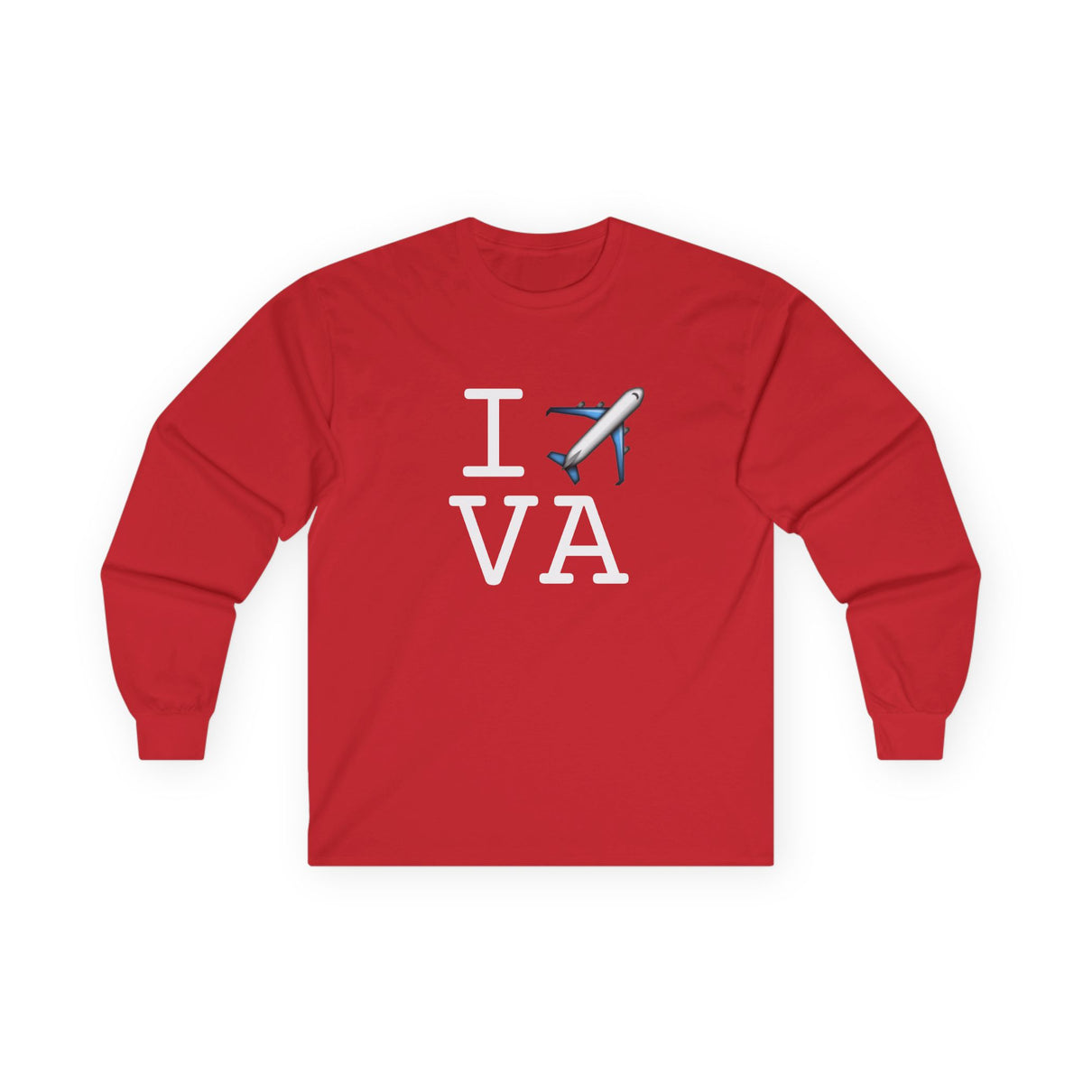 "I Fly Over Virginia" Long Sleeve Shirt