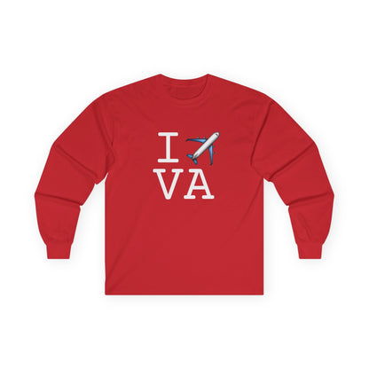 "I Fly Over Virginia" Long Sleeve Shirt