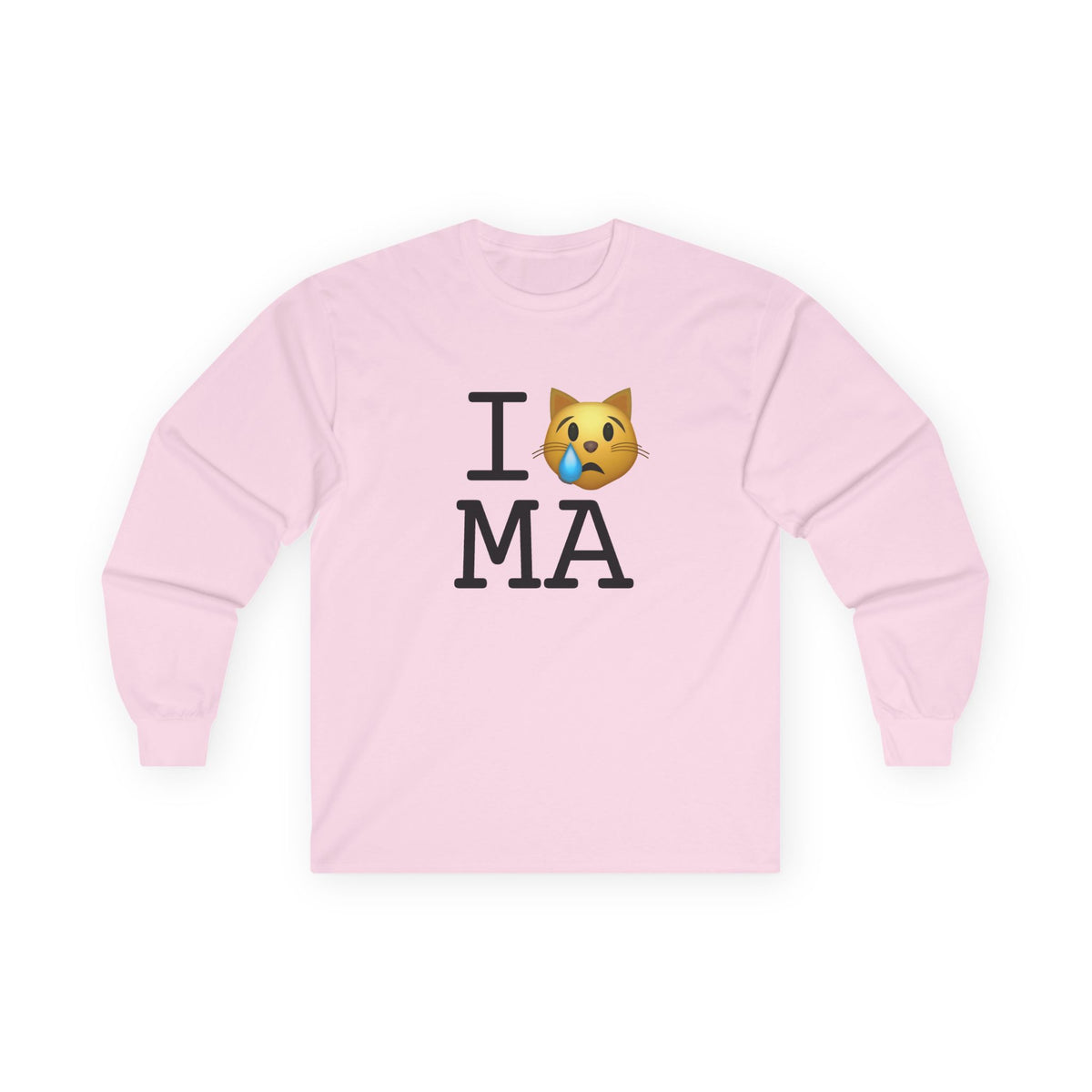 "I'm a Crying Cat about Massachusetts" Long Sleeve Shirt