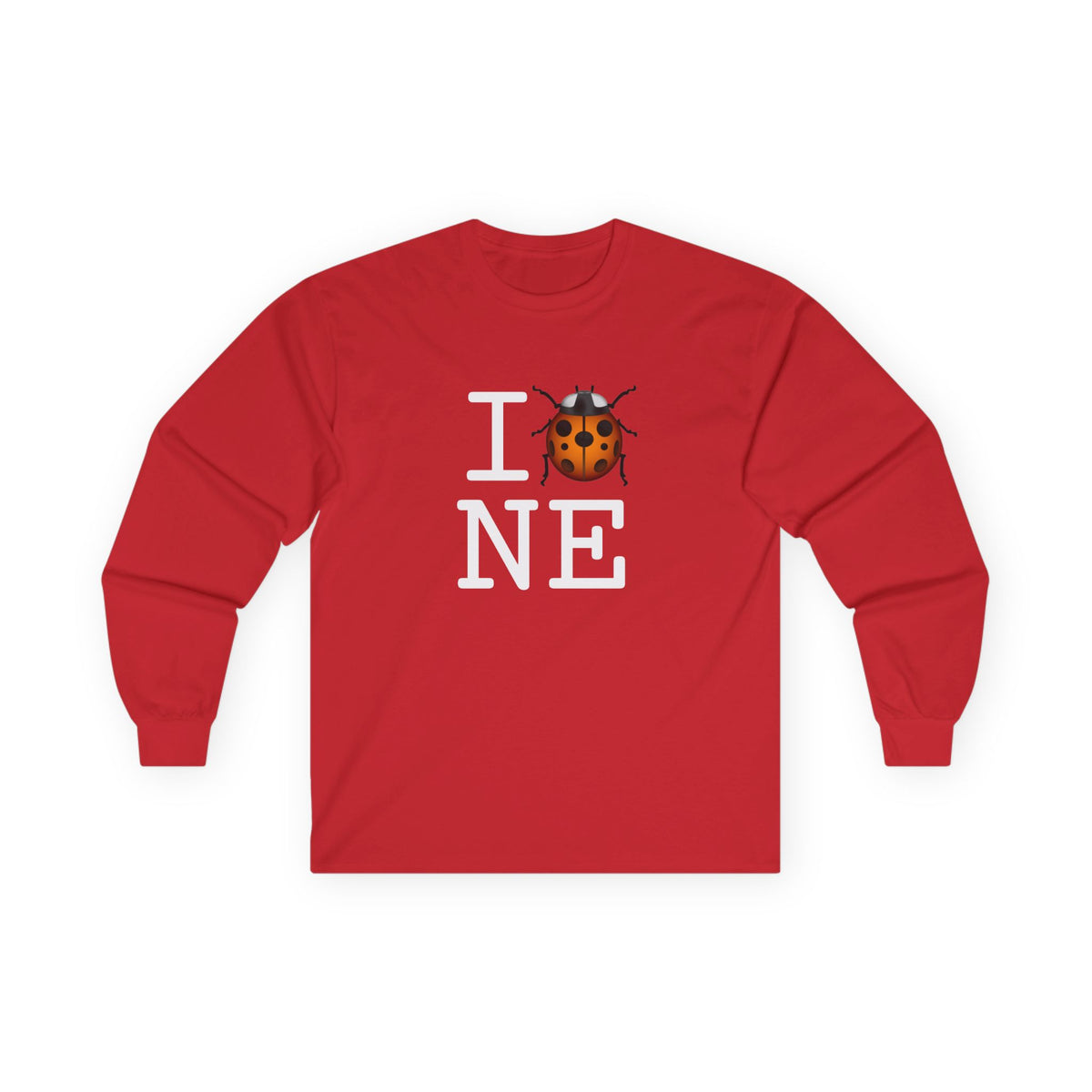 "I Ladybug Nebraska" Long Sleeve Shirt