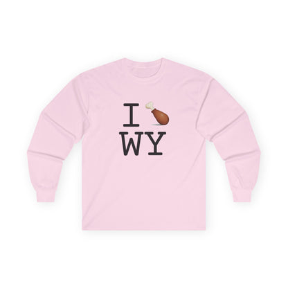 "I Chicken Drumstick Wyoming" Long Sleeve Shirt