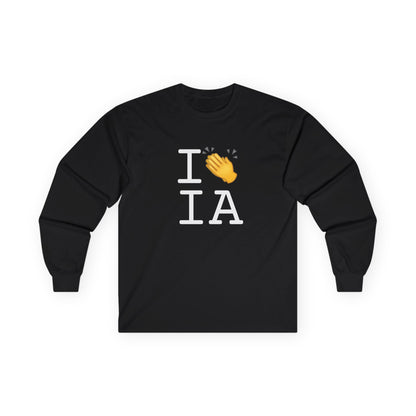 "I Applaud Iowa" Long Sleeve Shirt