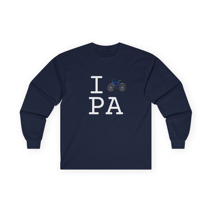 "I Bicycle Pennsylvania" Long Sleeve Shirt