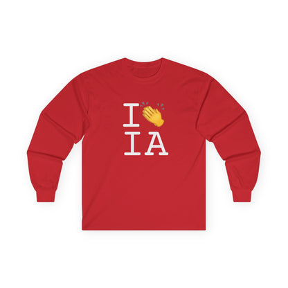 "I Applaud Iowa" Long Sleeve Shirt