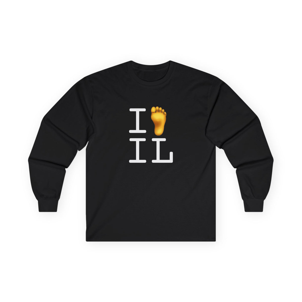 "I Foot Illinois" Long Sleeve Shirt