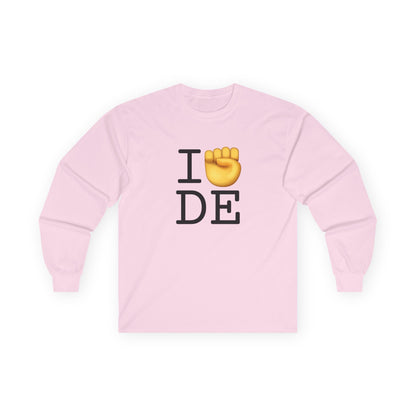 "I Raise my Fist with Delaware" Long Sleeve Shirt