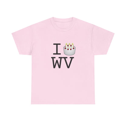 "I Birthday Cake West Virginia" Tee