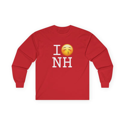 "I Kiss New Hampshire" Long Sleeve Shirt