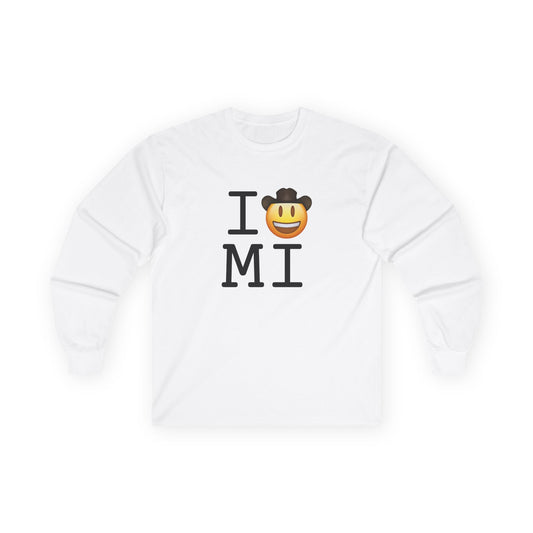 "I'm a Cowboy or Cowgirl in Michigan" Long Sleeve Shirt