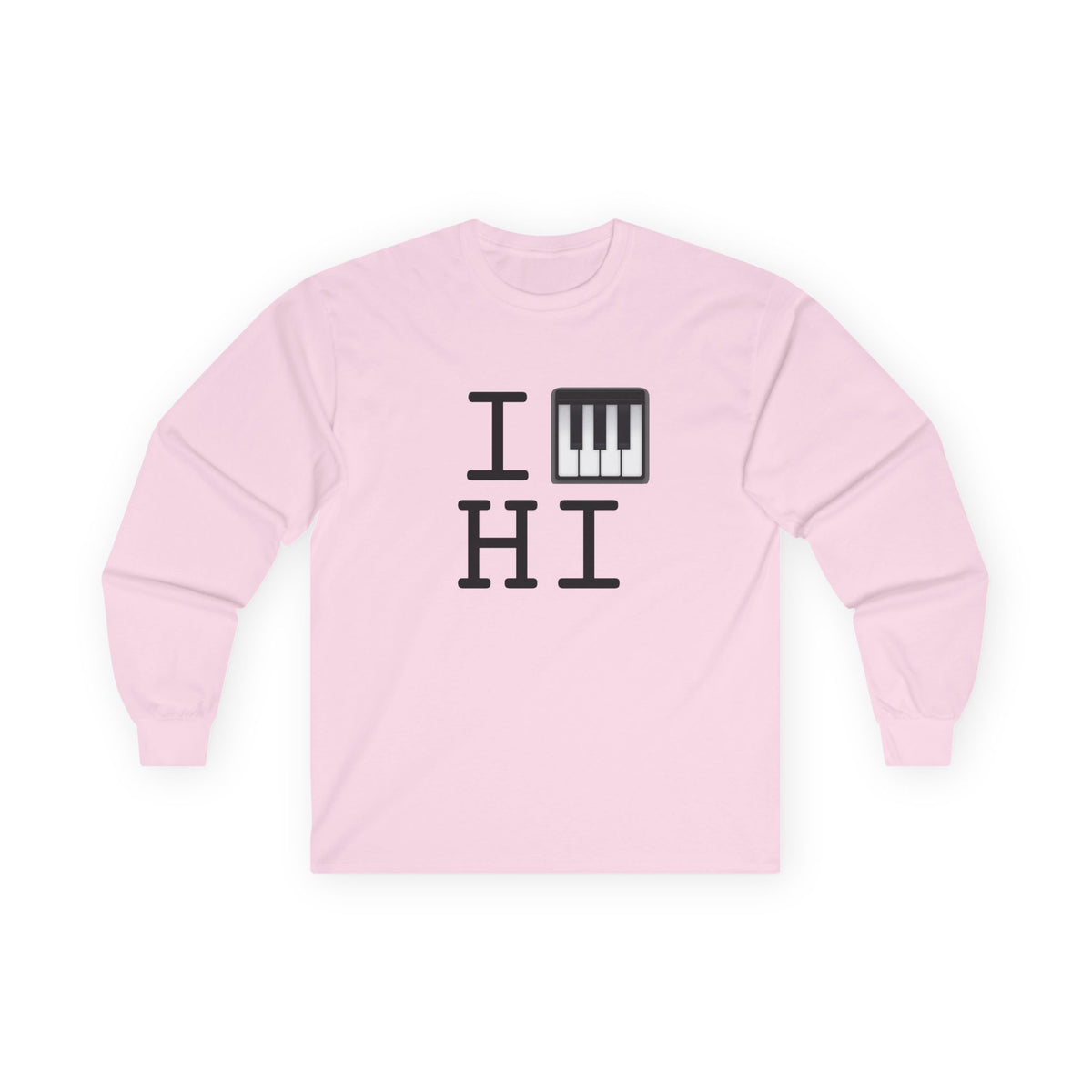 "I Piano Hawaii" Long Sleeve Shirt