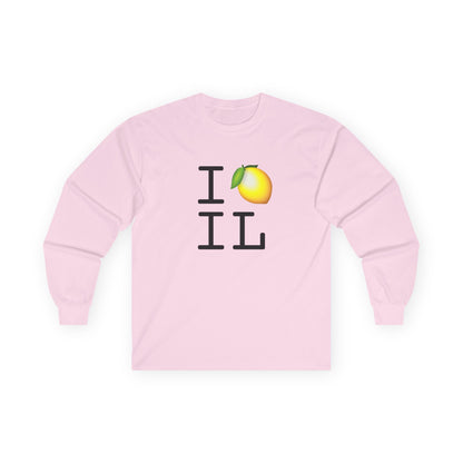 "I Lemon Illinois" Long Sleeve Shirt
