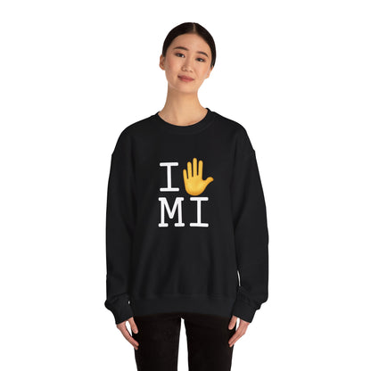 "I Stop (Raised Hand) Michigan" Sweatshirt