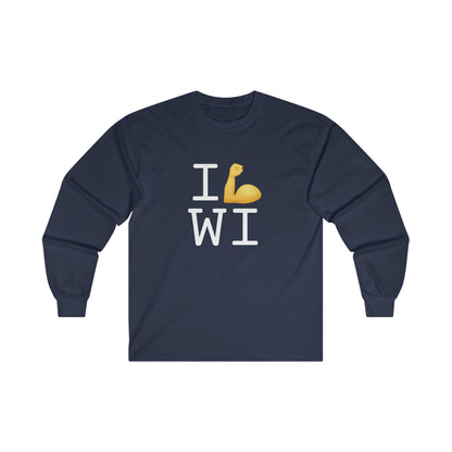 "I Flex in/on Wisconsin" Long Sleeve Shirt