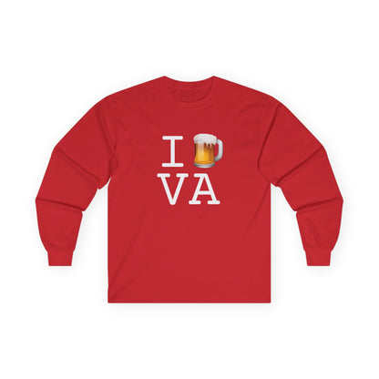 "I Beer Virginia" Long Sleeve Shirt