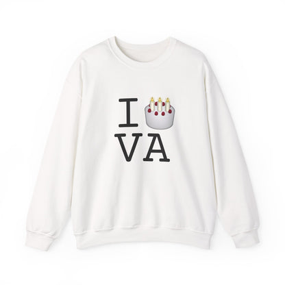 "I Birthday Cake Virginia" Sweatshirt