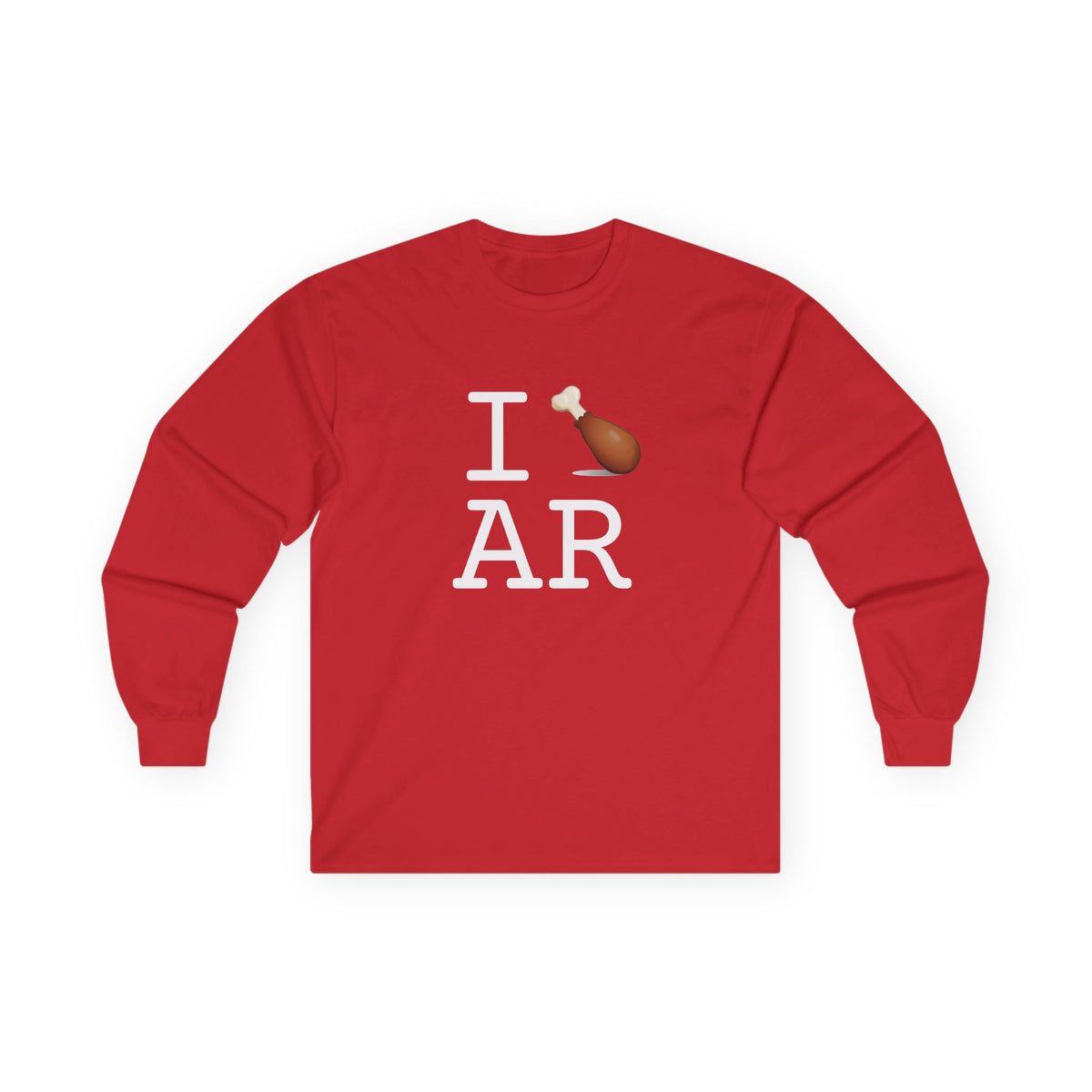 "I Chicken Drumstick Arkansas" Long Sleeve Shirt