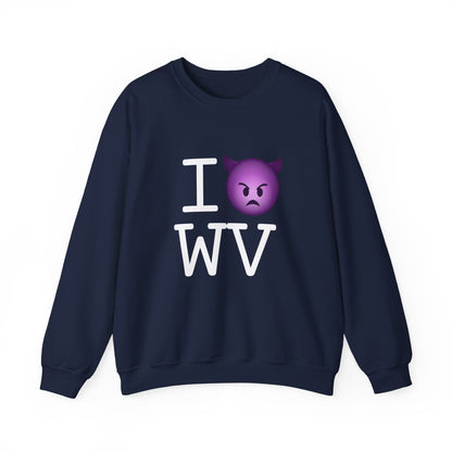 "I'm an Angry Devil about West Virginia" Sweatshirt