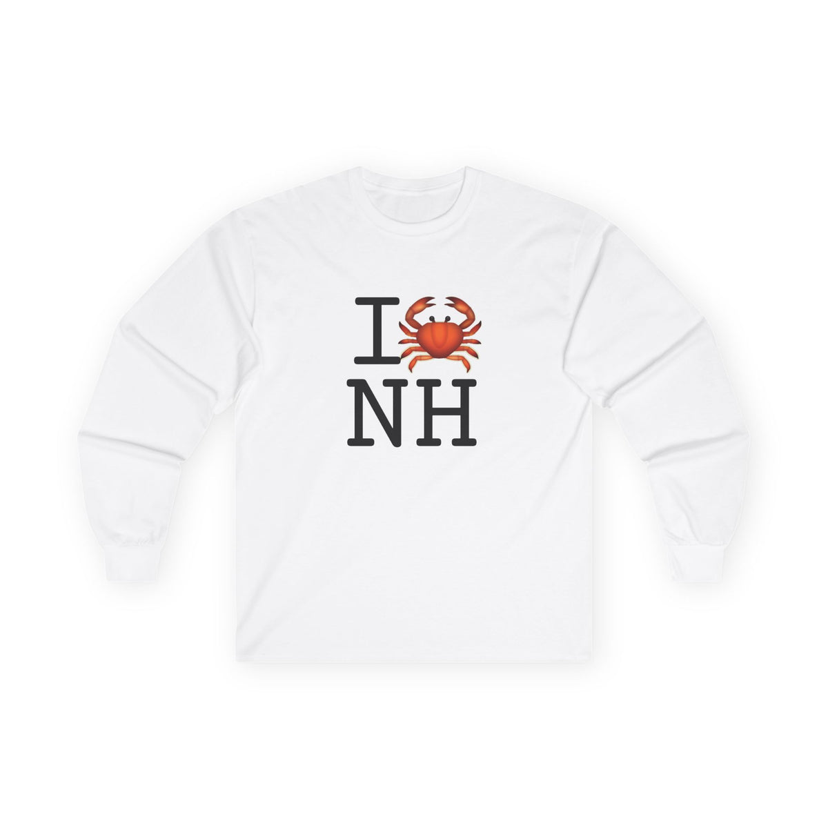 "I Crab New Hampshire" Long Sleeve Shirt