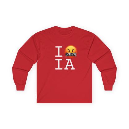 "I Curse about Iowa" Long Sleeve Shirt