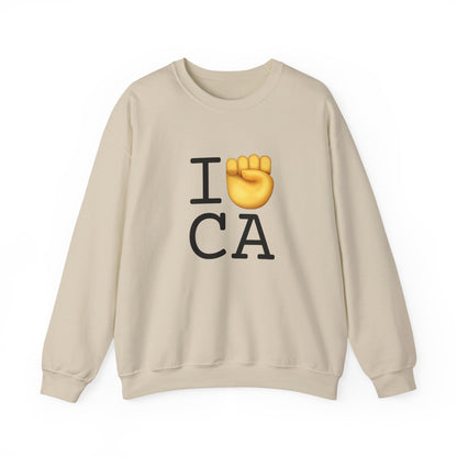 "I Raise my Fist with California" Sweatshirt