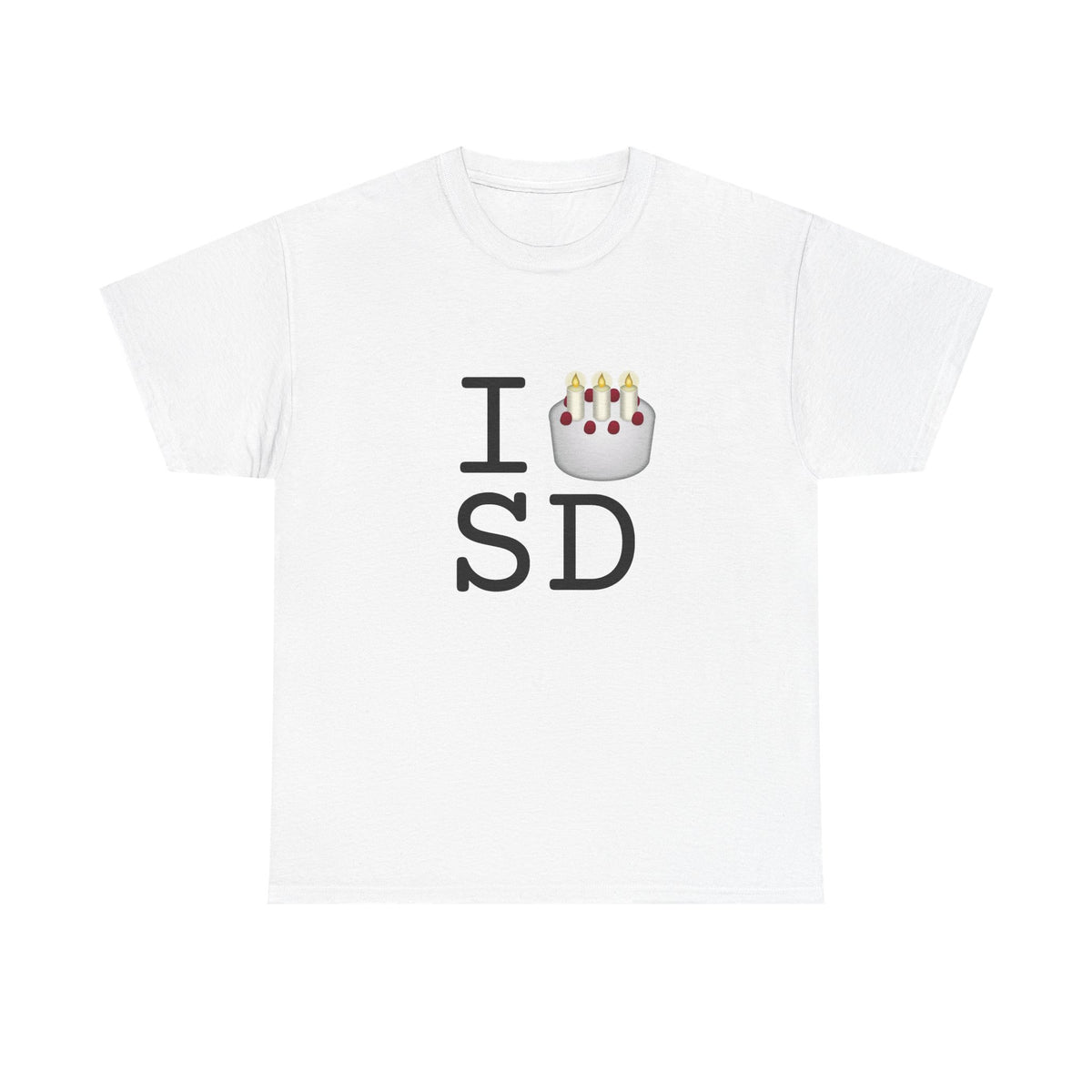 "I Birthday Cake South Dakota" Tee
