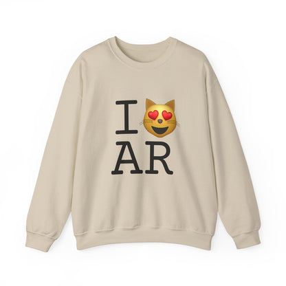 "I'm a Cat that Loves Arkansas" Sweatshirt