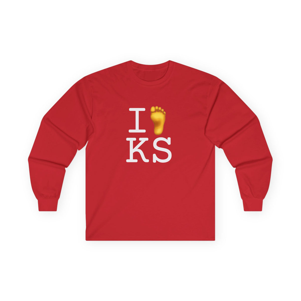 "I Foot Kansas" Long Sleeve Shirt