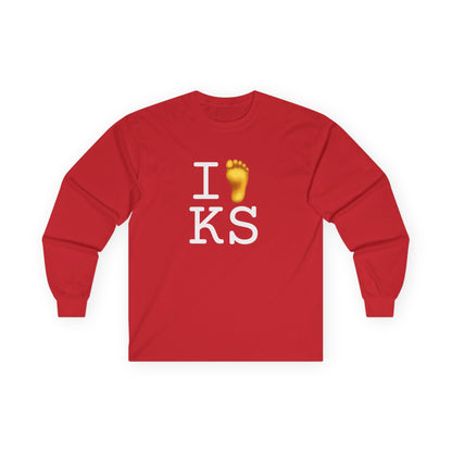 "I Foot Kansas" Long Sleeve Shirt