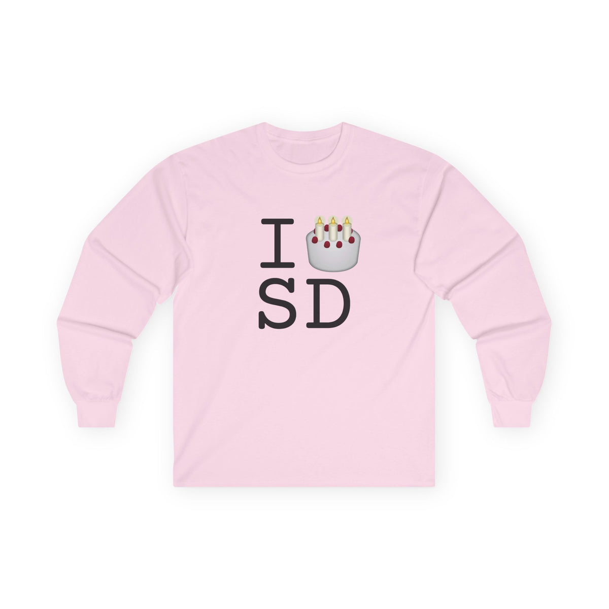 "I Birthday Cake South Dakota" Long Sleeve Shirt