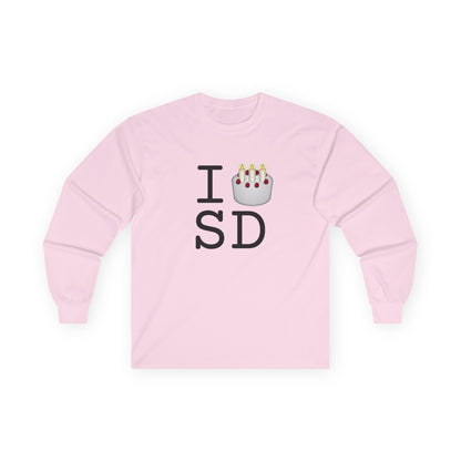"I Birthday Cake South Dakota" Long Sleeve Shirt