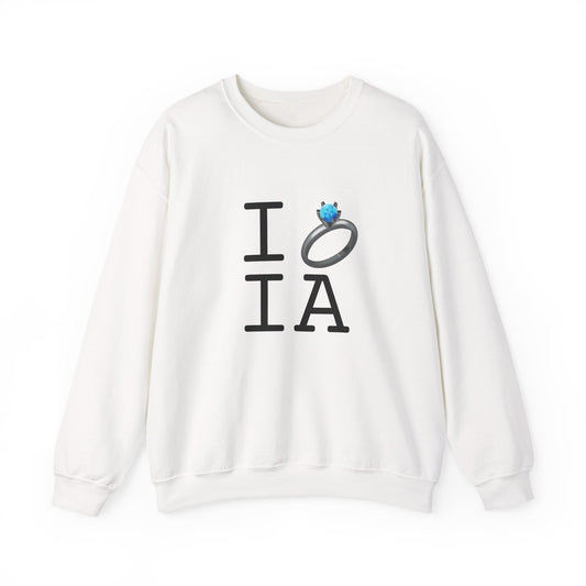 "I'm Married to (Diamond Ring) Iowa" Sweatshirt