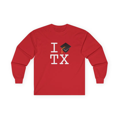 "I Graduate Texas" Long Sleeve Shirt