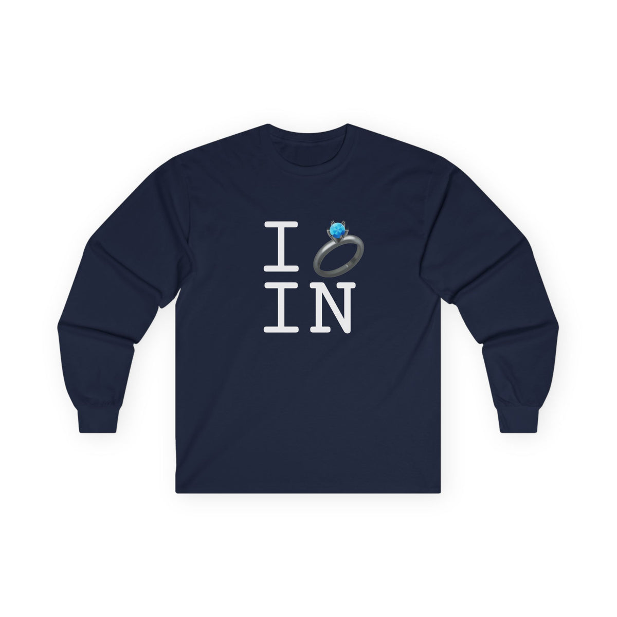 "I'm Married to (Diamond Ring) Indiana" Long Sleeve Shirt