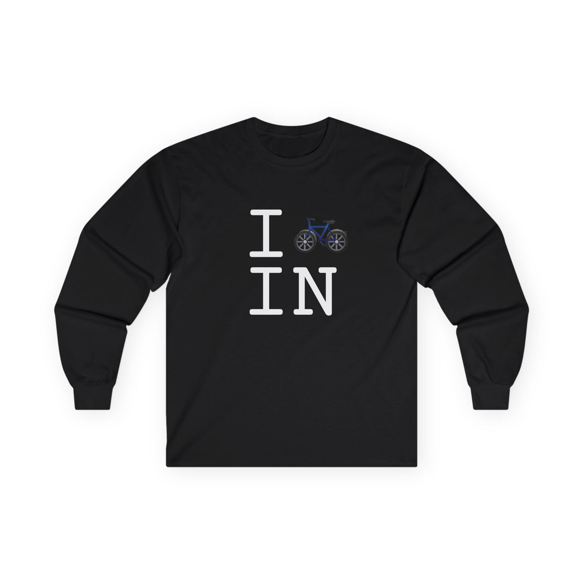 "I Bicycle Indiana" Long Sleeve Shirt
