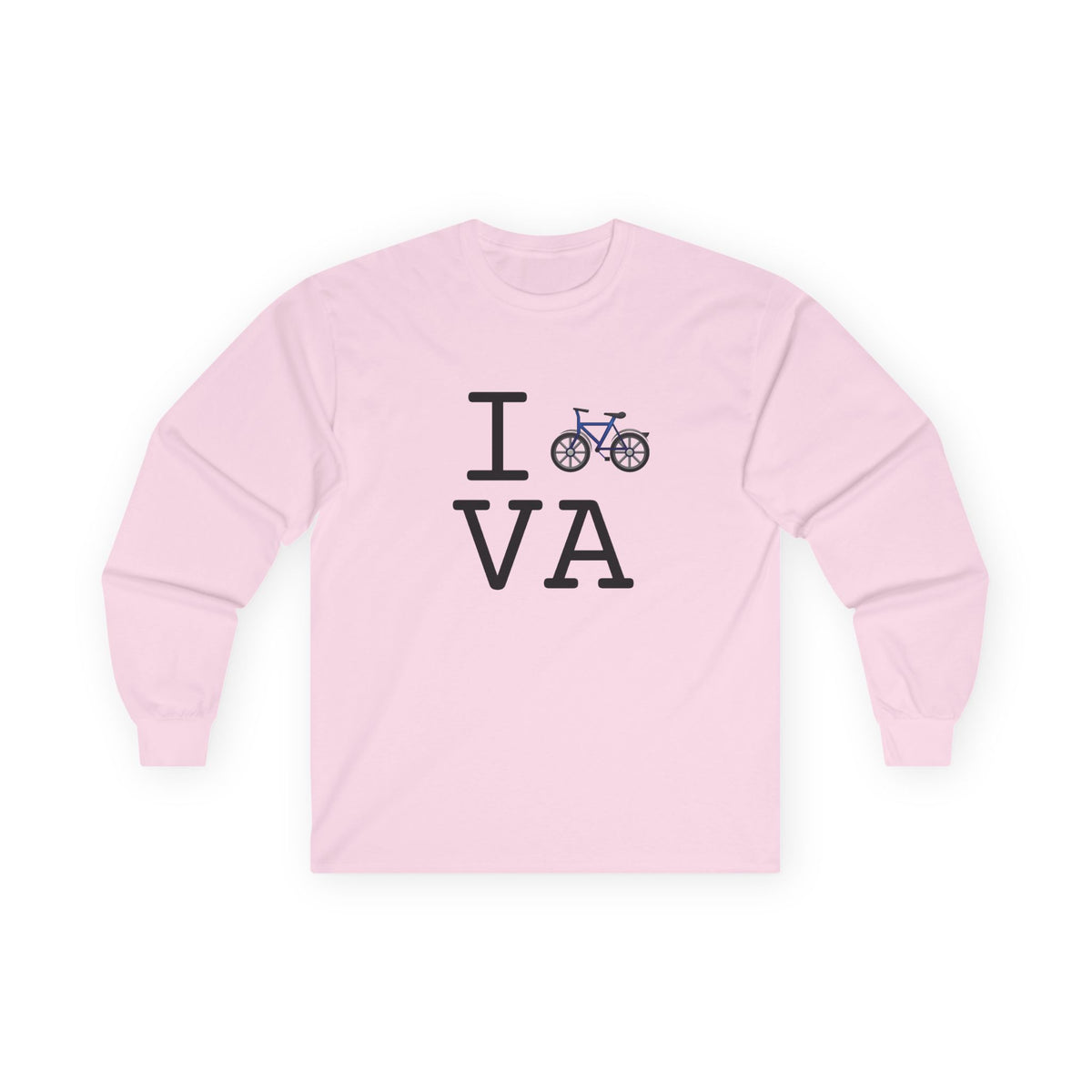 "I Bicycle Virginia" Long Sleeve Shirt