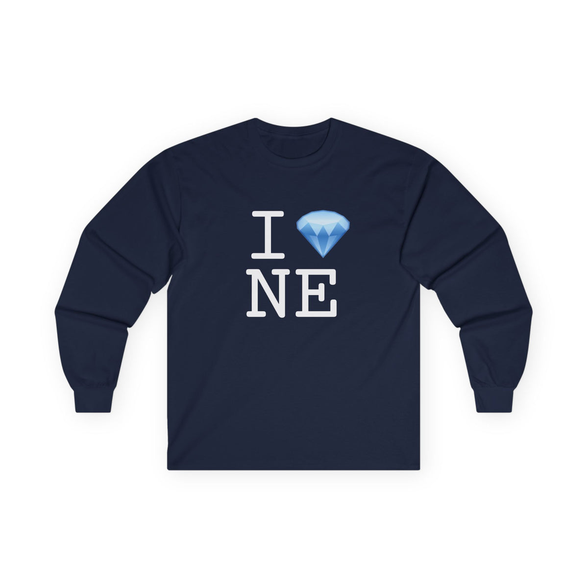 "I Diamond Nebraska" Long Sleeve Shirt