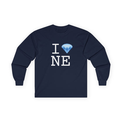 "I Diamond Nebraska" Long Sleeve Shirt