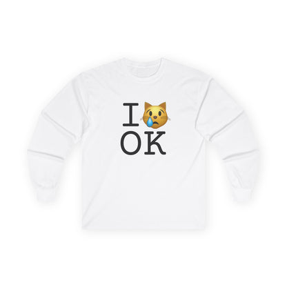 "I'm a Crying Cat about Oklahoma" Long Sleeve Shirt