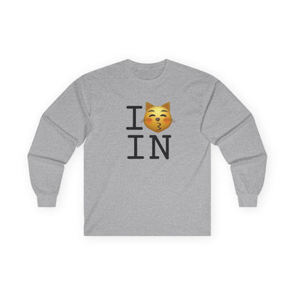 "I'm a Kissing Cat toward Indiana" Long Sleeve Shirt