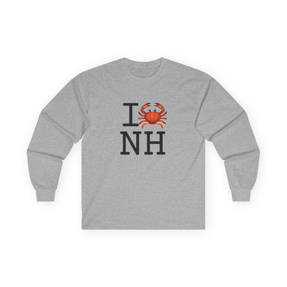 "I Crab New Hampshire" Long Sleeve Shirt