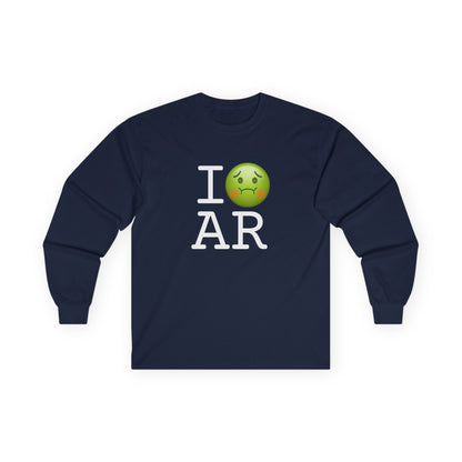 "I'm Nauseous about Arkansas" Long Sleeve Shirt