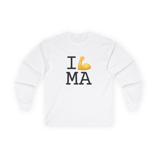 "I Flex in/on Massachusetts" Long Sleeve Shirt