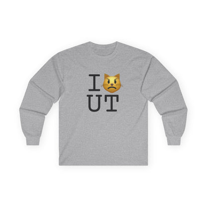 "I'm a Pouting Cat about Utah" Long Sleeve Shirt