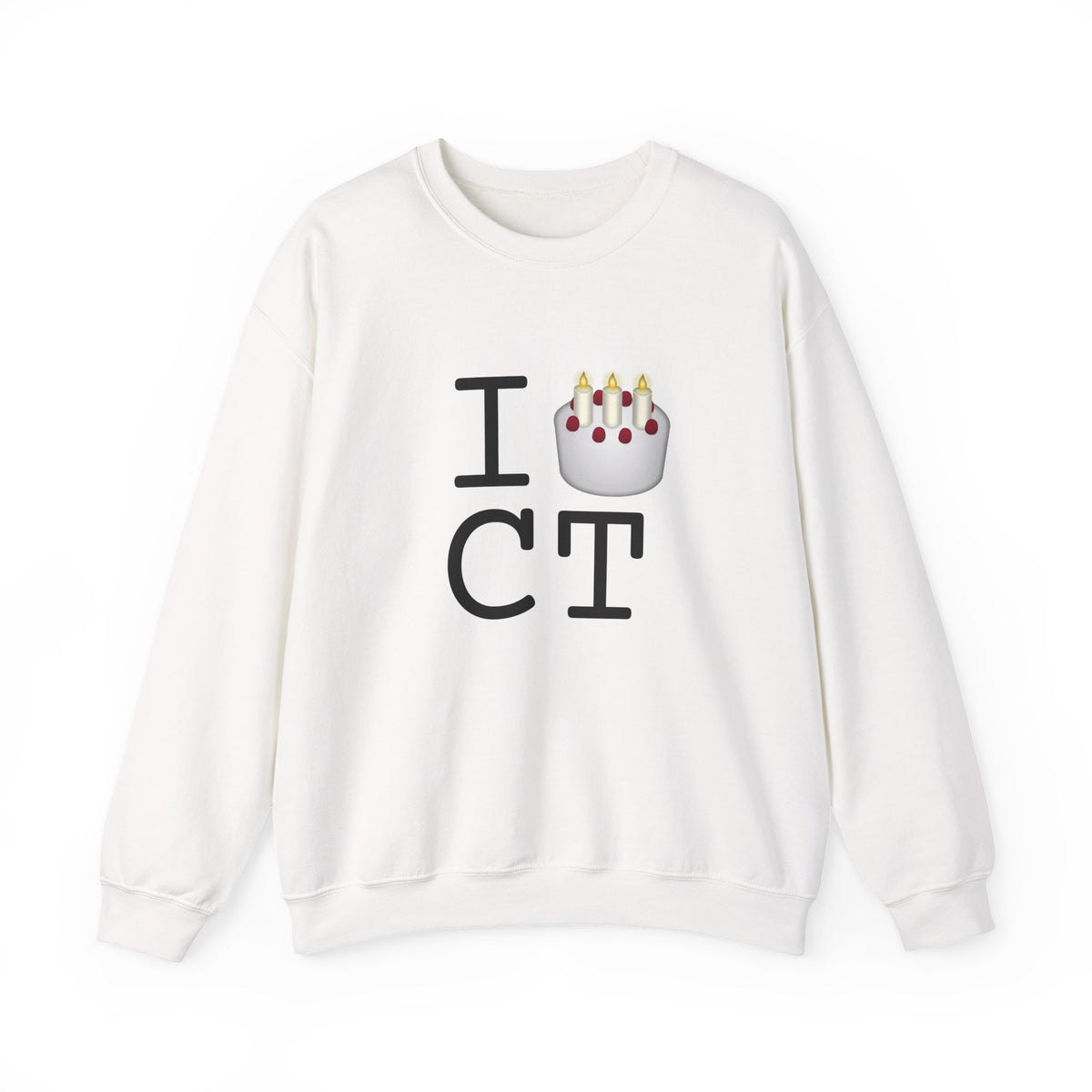 "I Birthday Cake Connecticut" Sweatshirt