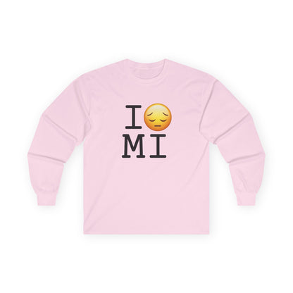"I'm Depressed about Michigan" Long Sleeve Shirt